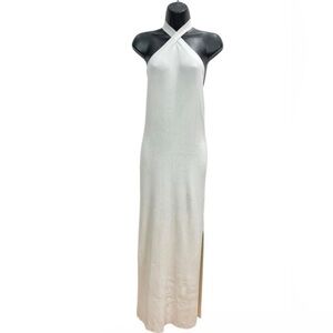 Aritzia Wilfred Sculpt Knit Cayenne Dress white